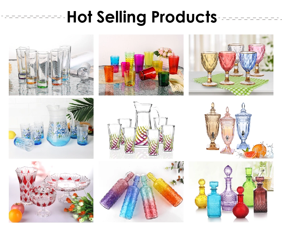 Spray Color Engraved Glass Cup Water Cups Set Solid Color Gift Juice Tumbler Drinking Wedding Party Glassware