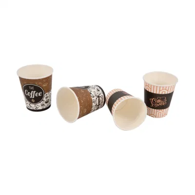 두꺼운 물자 커피 우유 차 컵을 가공하는 처분할 수 있는 종이컵은 로고 원본 본 종이컵으로 인쇄될 수 있습니다